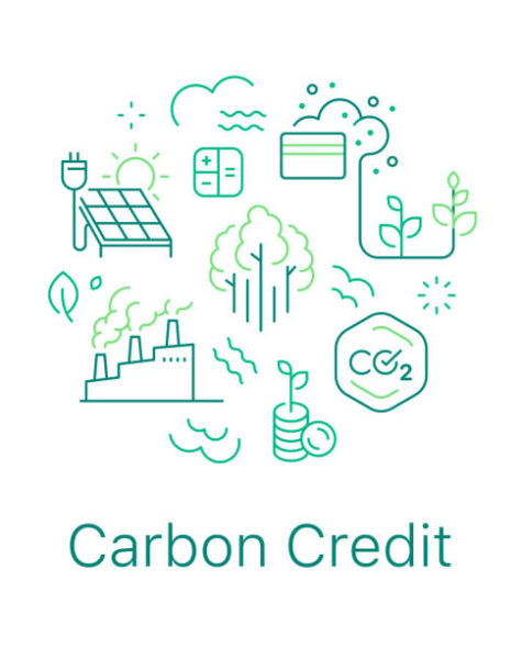 istockphoto-1475847049-612x612 Carbon credit concept vector illustration. Line art style background design for Article, Web page, Banner, Poster, Print ad, etc.